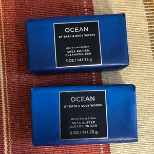 Bath & Body Works Ocean Mens Collection Shea Butter Cleansing Bar Set of 2